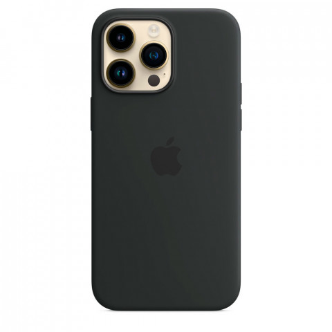 Чохол LUX Silicone Case на iPhone 14 Pro Max Midnight with MagSafe
